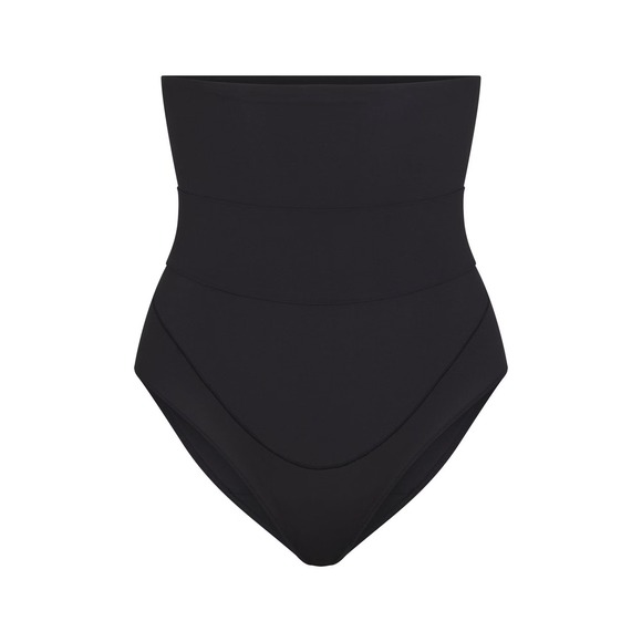 NWT Skims Fits Everybody Maternity Brief M Onyx High Waist Banded Over Belly - Picture 5 of 8